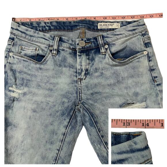BlankNYC Skinny Classique Distressed Jeans - Blue - 26 - Picture 2 of 11